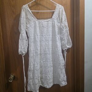 Solitaire Ivory Lace Dress
